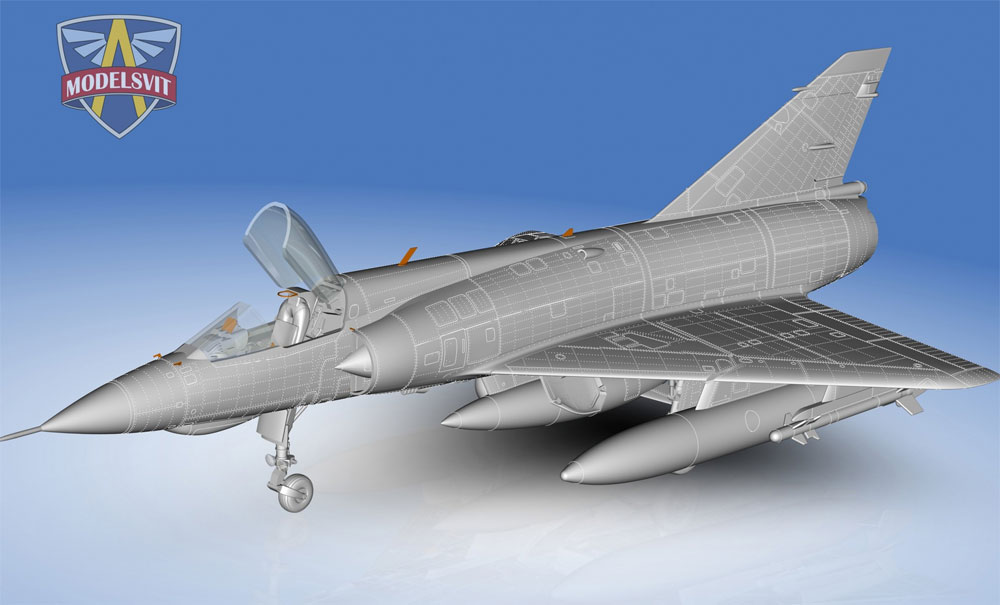 ミラージュ 3E 戦闘攻撃機 プラモデル (モデルズビット 1/72 エアクラフト プラモデル No.72045) 商品画像_4