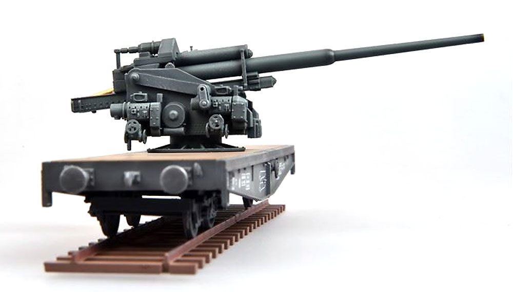 ドイツ 平貨車 w/128mm Flak40 対空砲 完成品 (モデルコレクト 1/72 AFV 完成品モデル No.MODAS72116) 商品画像_4