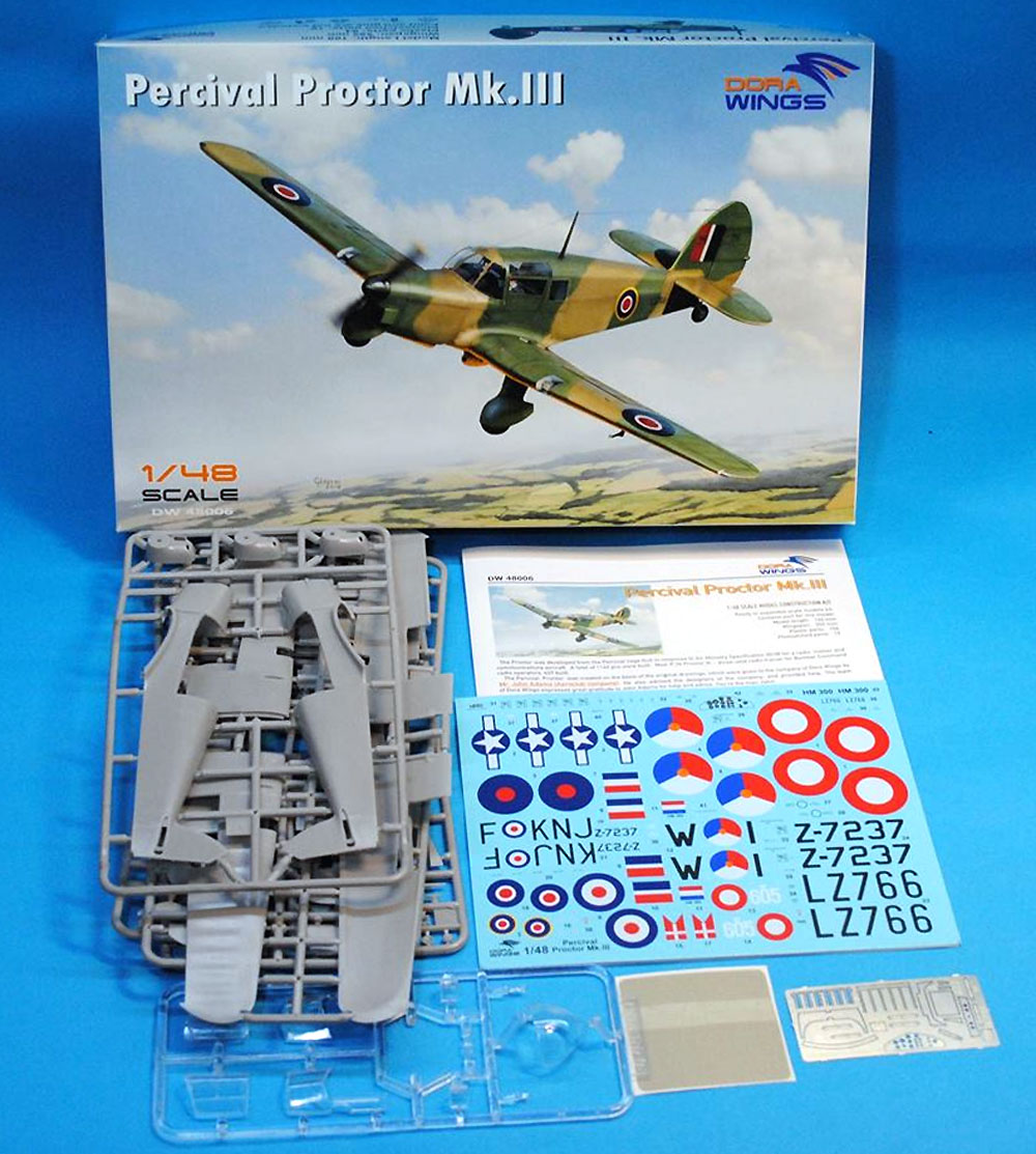 パーシヴァル プロクター Mk.3 プラモデル (ドラ ウイングス 1/48 エアクラフト プラモデル No.DW48006) 商品画像_1