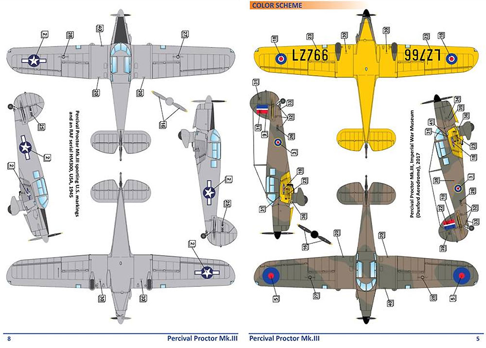 パーシヴァル プロクター Mk.3 プラモデル (ドラ ウイングス 1/48 エアクラフト プラモデル No.DW48006) 商品画像_3