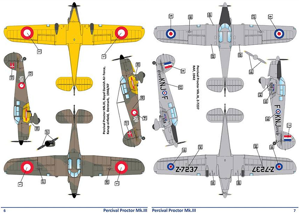 パーシヴァル プロクター Mk.3 プラモデル (ドラ ウイングス 1/48 エアクラフト プラモデル No.DW48006) 商品画像_4