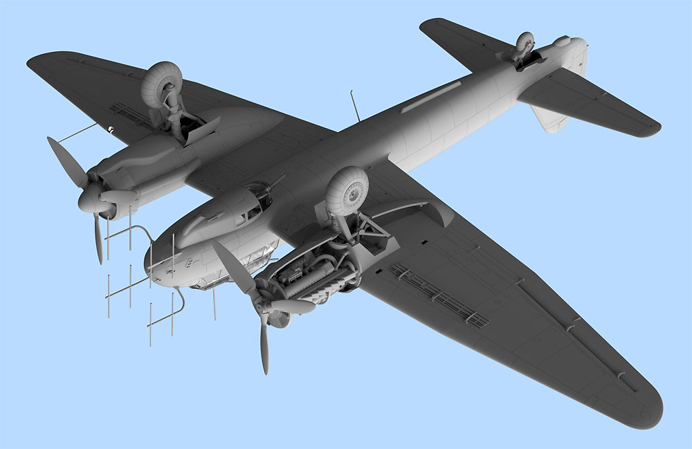 ユンカース Ju88C-6b 夜間戦闘機 プラモデル (ICM 1/48 エアクラフト プラモデル No.48239) 商品画像_3