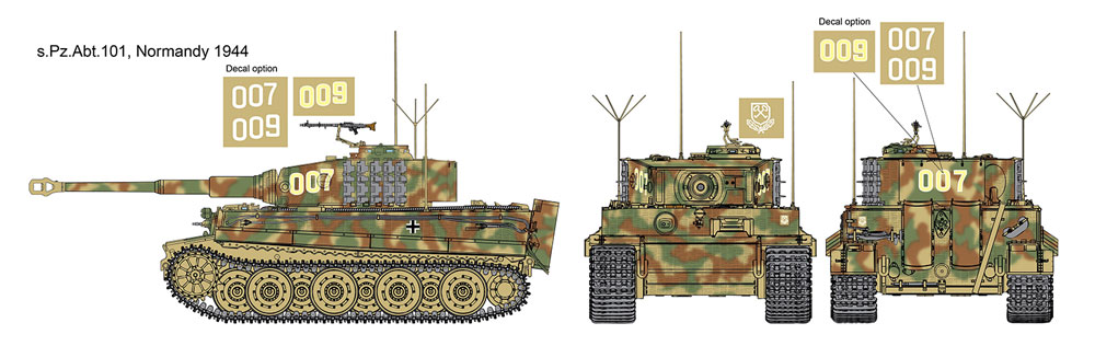 ドイツ Sd.Kfz.181 ティーガー1 後期生産型 ヴィットマン ラストタイガー プラモデル (ドラゴン 1/35 '39-'45 Series No.6800) 商品画像_2