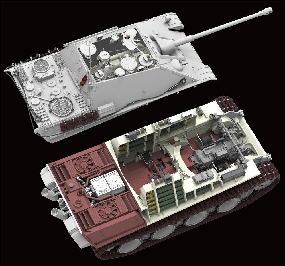 ドイツ 重駆逐戦車 Sd.Kfz.173 ヤークトパンター G2型 フルインテリア プラモデル (ライ フィールド モデル 1/35 Military Miniature Series No.RM-5022) 商品画像_4