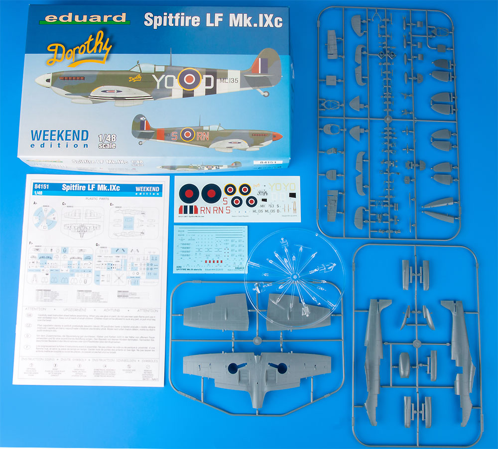 スピットファイア LF Mk.9c プラモデル (エデュアルド 1/48 ウィークエンド エディション No.74151) 商品画像_1