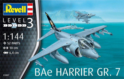 Bae ハリアー GR.7 プラモデル (レベル 1/144 飛行機 No.03887) 商品画像