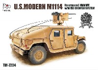 ティーモデル 1/72 ミリタリー プラモデル M1114 ハンヴィー w/M153 クロウ 2 システム アイアンオークリーフセット