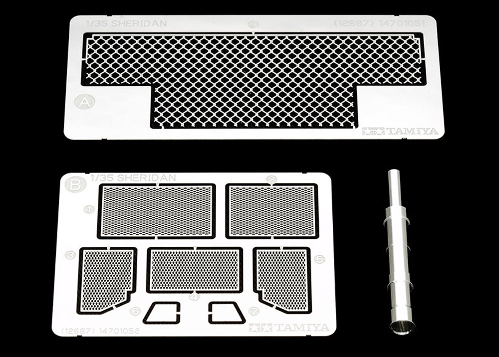 M551 シェリダン エッチングパーツ メタル砲身セット エッチング (タミヤ ディテールアップパーツ シリーズ （AFV） No.12687) 商品画像_1