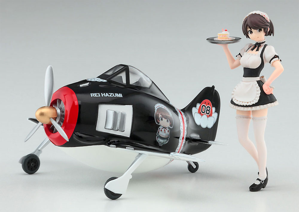 羽澄れい (メイド) w/フォッケウルフ Fw190A プラモデル (ハセガワ たまごガールズコレクション No.008) 商品画像_1