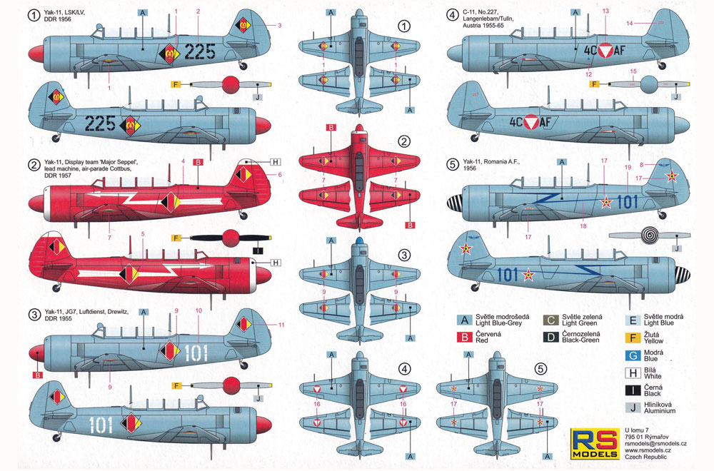 Yak-11/C-11 ムース プラモデル (RS MODELS 1/72 エアクラフト プラモデル No.92229) 商品画像_1