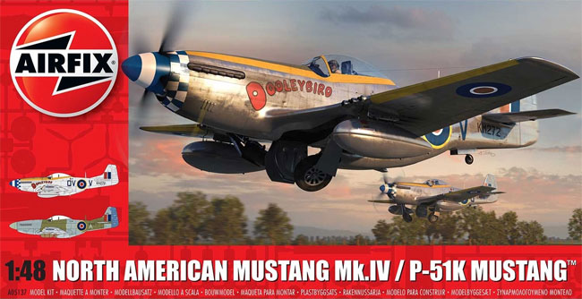 ノースアメリカン ムスタング Mk.4 / P-51K ムスタング プラモデル (エアフィックス 1/48 ミリタリーエアクラフト No.A05137) 商品画像