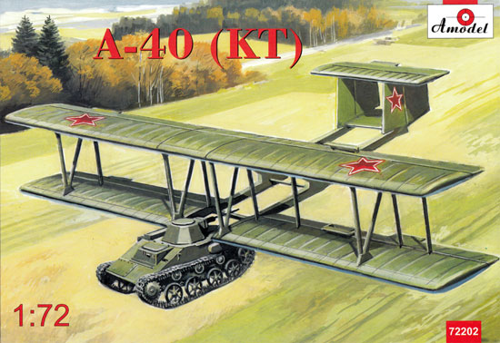 アントノフ A-40 (KT) 空挺戦車 プラモデル (Aモデル 1/72 ミリタリー プラスチックモデルキット No.72202) 商品画像