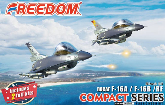 ROCAF F-16A/F-16B/RF ブロック20 プラモデル (フリーダムモデル コンパクトシリーズ No.162708) 商品画像