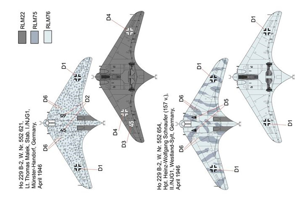 Ho-229A 夜間戦闘機 プラモデル (ブレンガン 1/144 Plastic kits (プラスチックキット) No.BRS144010) 商品画像_2