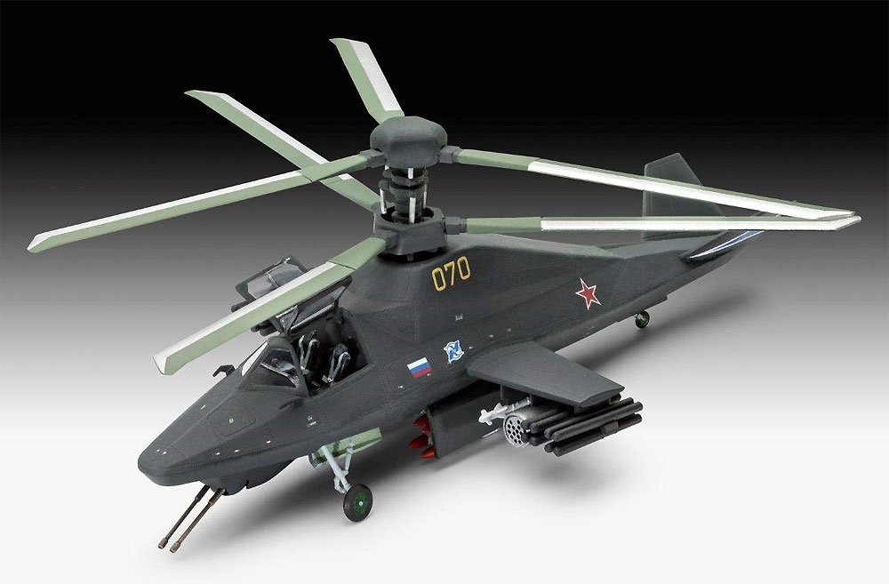 カモフ Ka-58 ステルスヘリコプター プラモデル (レベル 1/72 飛行機 No.03889) 商品画像_1
