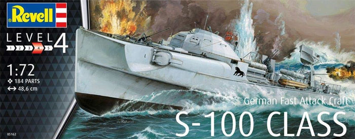 ドイツ 魚雷艇 S-100 プラモデル (レベル 1/72 艦船モデル No.05162) 商品画像