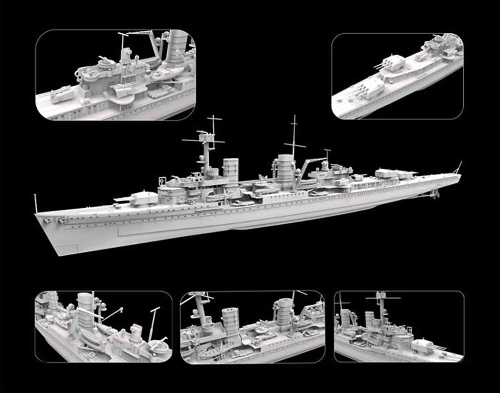 ドイツ海軍 軽巡洋艦 ケーニヒスベルク 1940年 プラモデル (フライホーク 1/700 艦船 No.FH1125) 商品画像_1