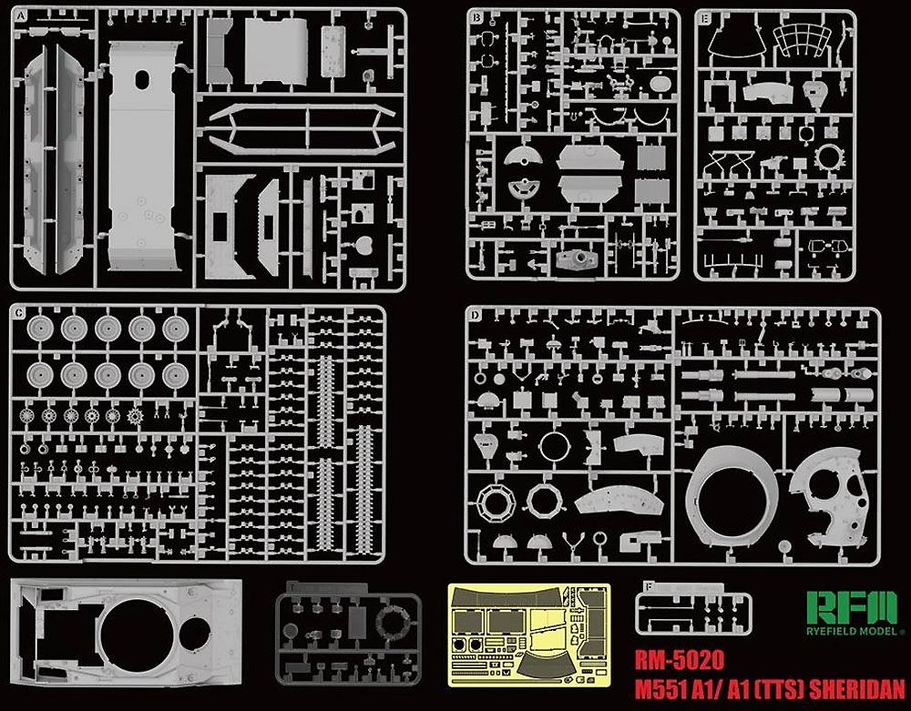 M551A1/TTS シェリダン プラモデル (ライ フィールド モデル 1/35 Military Miniature Series No.5020) 商品画像_1