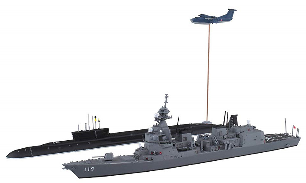 海上自衛隊 護衛艦 あさひ SP シーレーン防衛作戦 プラモデル (アオシマ 1/700 ウォーターラインシリーズ No.055656) 商品画像_1