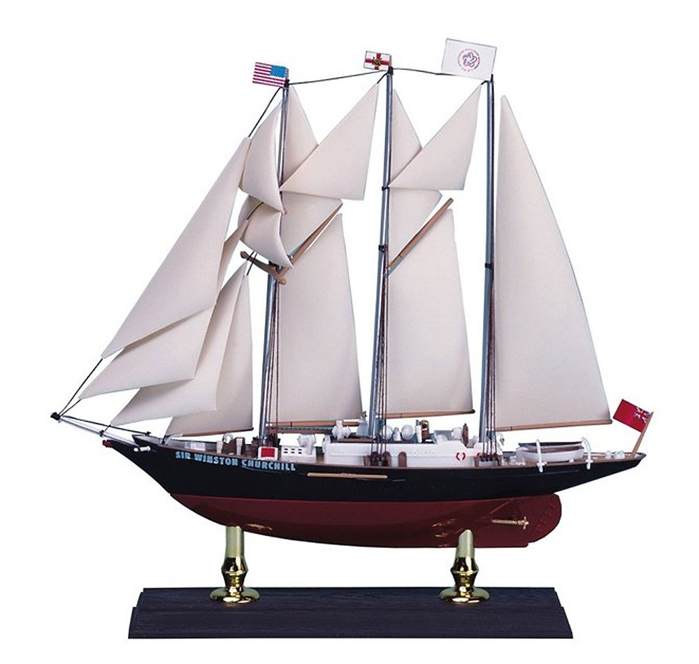 イギリス帆船 サー ウインストン チャーチル (3檣トップスル スクーナー型) プラモデル (アオシマ 1/350 帆船シリーズ No.010) 商品画像_2