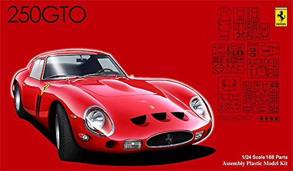 フェラーリ 250GTO 特別仕様 ワイヤーホイール付き プラモデル (フジミ 1/24 リアルスポーツカー シリーズ No.035EX-001) 商品画像