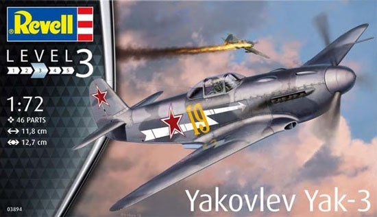 ヤコブレフ Yak-3 プラモデル (レベル 1/72 飛行機 No.03894) 商品画像