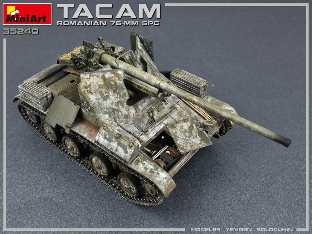 ルーマニア タカム T-60 76mm自走砲 フルインテリア プラモデル (ミニアート 1/35 WW2 ミリタリーミニチュア No.35240) 商品画像_4