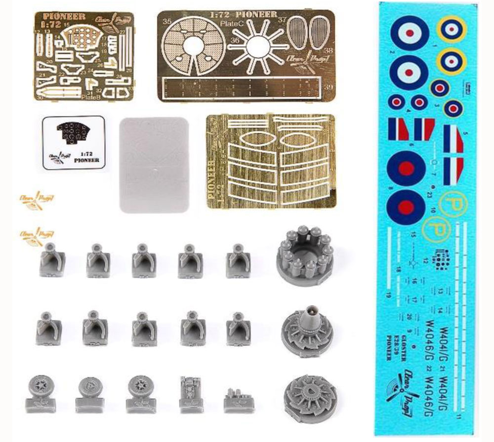 グロスター E.28/39 パイオニア プラモデル (クリアープロップ 1/72 スケールモデル No.CP72001) 商品画像_2