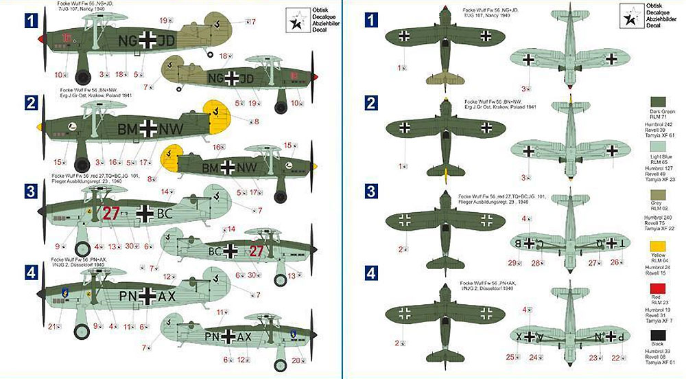 フォッケウルフ Fw56 シュテッサー ドイツ空軍 プラモデル (プラスチック プラネット 1/48 プラスチックモデル No.PPC48005) 商品画像_2