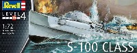 レベル 1/72 艦船モデル ドイツ 魚雷艇 S-100