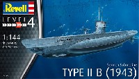 レベル 1/144 艦船モデル ドイツ 潜水艦 Type2B 1943