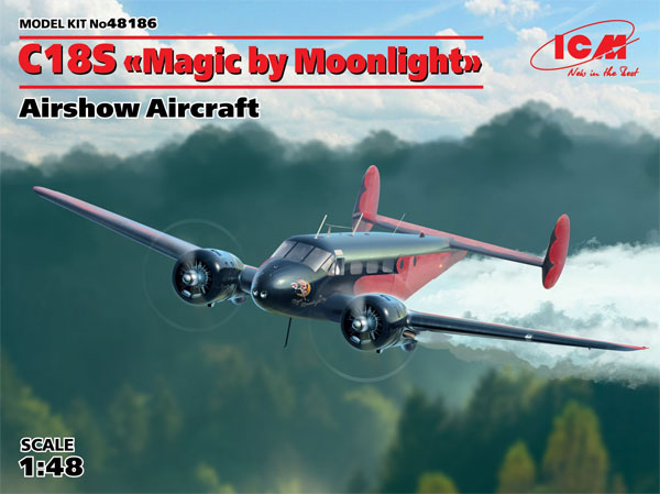 ビーチクラフト C18S マジック バイ ムーンライト プラモデル (ICM 1/48 エアクラフト プラモデル No.48186) 商品画像