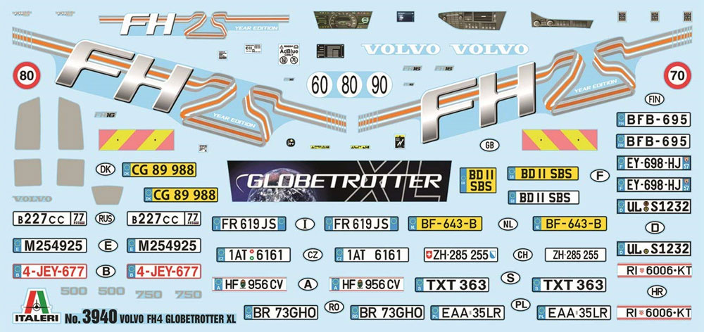 ボルボ FH4 グローブトロッター XL プラモデル (イタレリ 1/24 トラックシリーズ No.3940) 商品画像_1