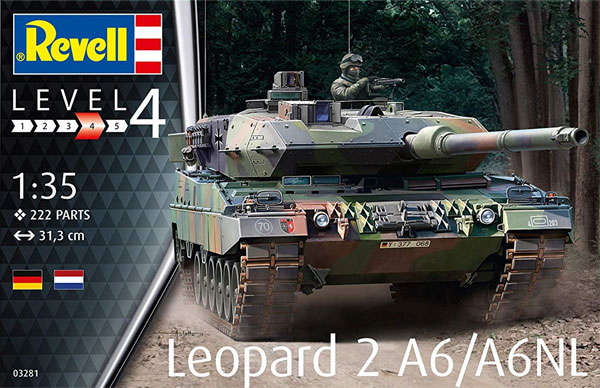 レオパルト 2A6/A6NL プラモデル (レベル 1/35 ミリタリー No.03281) 商品画像