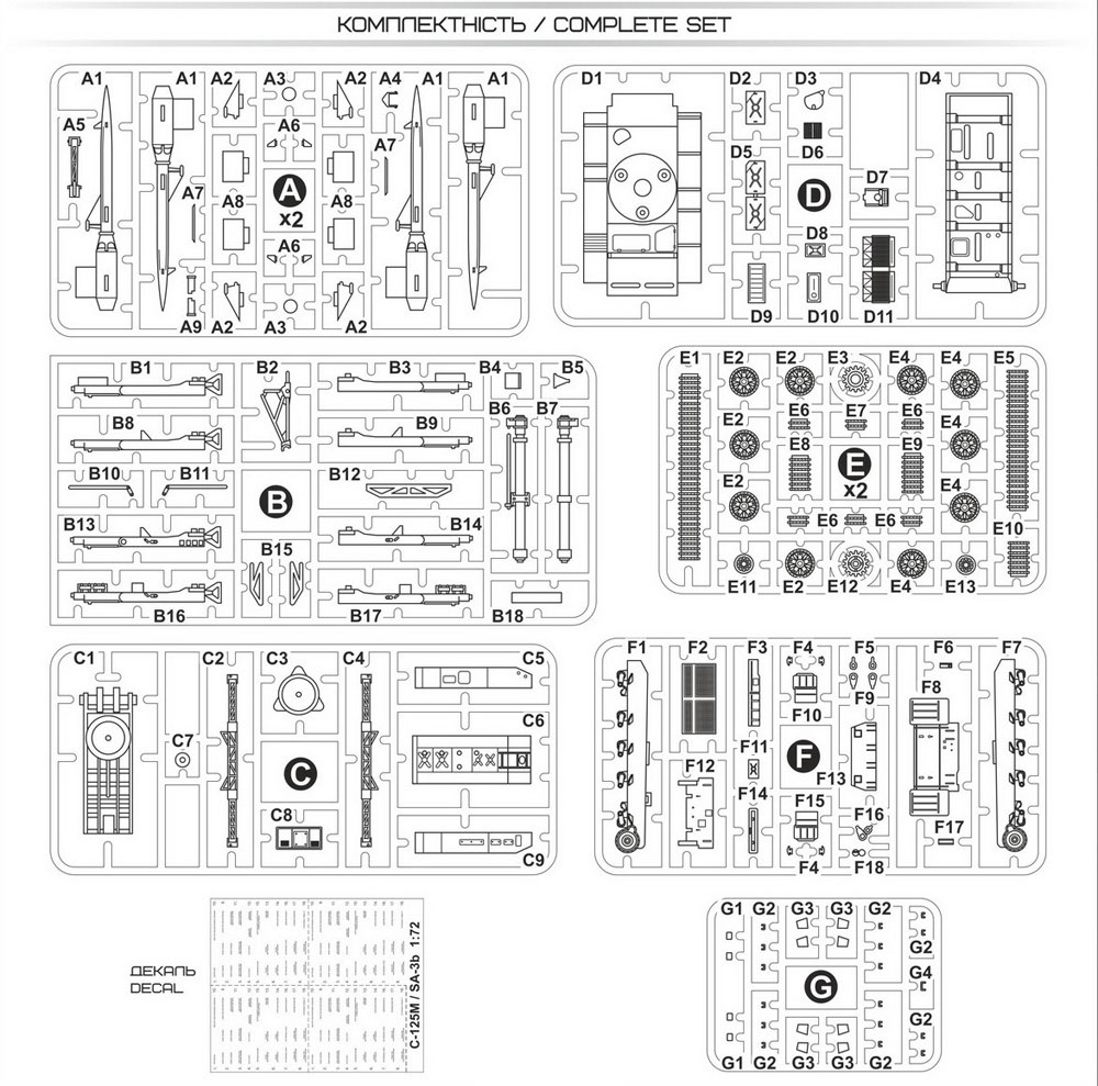 S-125M ネヴァー SC /T-55 自走地対空ミサイル プラモデル (A&A MODELS 1/72 プラスチックモデル No.7217) 商品画像_1