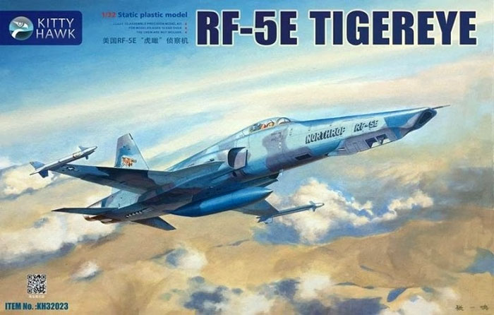 RF-5E タイガーアイ 偵察機 プラモデル (キティホーク 1/32 エアモデル No.KH32023) 商品画像