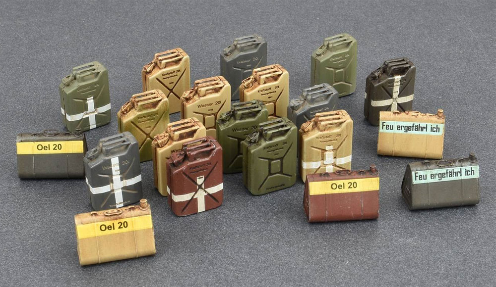 ドイツ ジェリカンセット WW2 プラモデル (ミニアート 1/35 ビルディング＆アクセサリー シリーズ No.35588) 商品画像_3