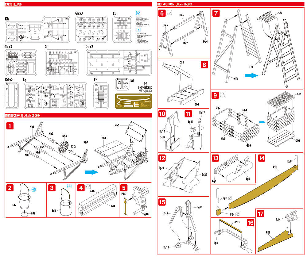 建築用資材セット プラモデル (ミニアート 1/35 ビルディング＆アクセサリー シリーズ No.35594) 商品画像_1