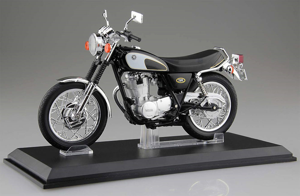 ヤマハ SR400 & 500 グリタリングブラック 完成品 (アオシマ 1/12 完成品バイクシリーズ No.105856) 商品画像_1