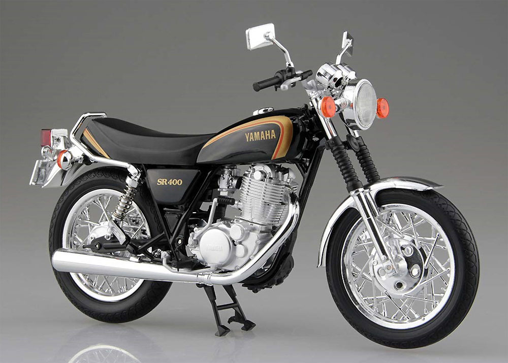 ヤマハ SR400 ブラックゴールド 完成品 (アオシマ 1/12 完成品バイクシリーズ No.105863) 商品画像_2