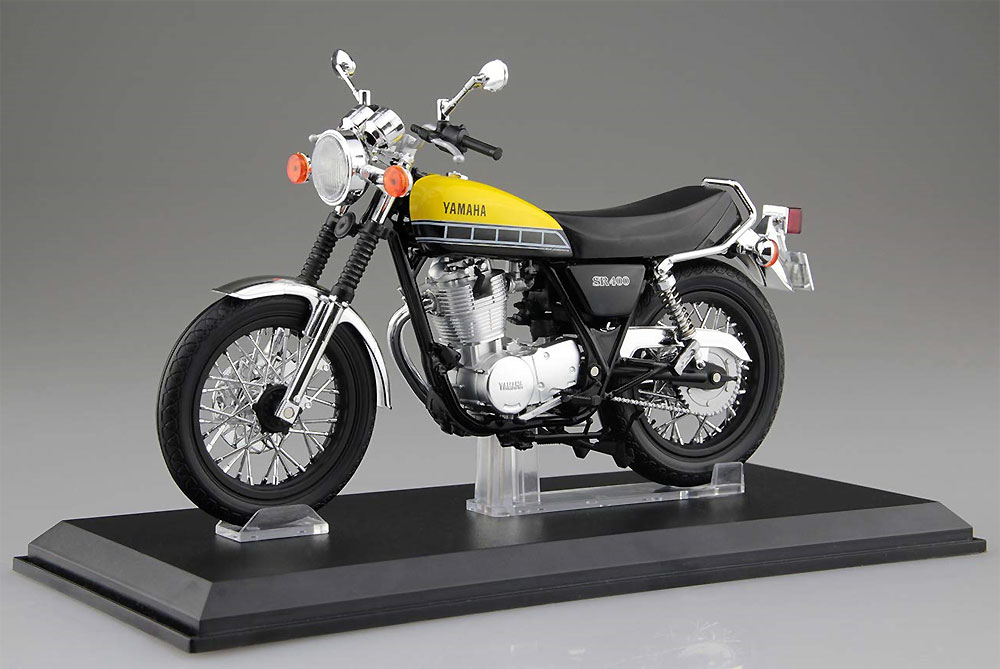 ヤマハ SR400 ライトレディッシュイエローソリッド 完成品 (アオシマ 1/12 完成品バイクシリーズ No.105887) 商品画像_1