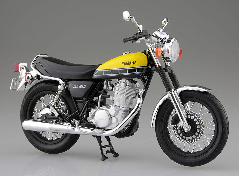 ヤマハ SR400 ライトレディッシュイエローソリッド 完成品 (アオシマ 1/12 完成品バイクシリーズ No.105887) 商品画像_2