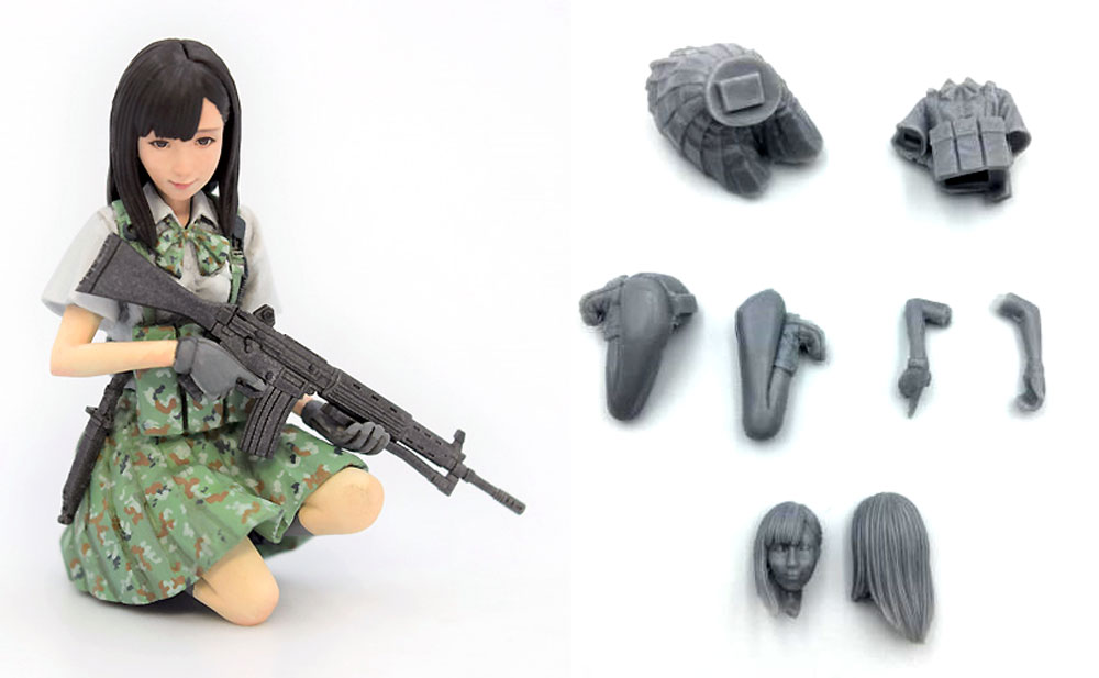 Little Armory 豊崎恵那 リアルヘッドバージョン レジン (モデリウム 1/35 Little Armory フィギュアシリーズ No.T19LA35-002M) 商品画像_1