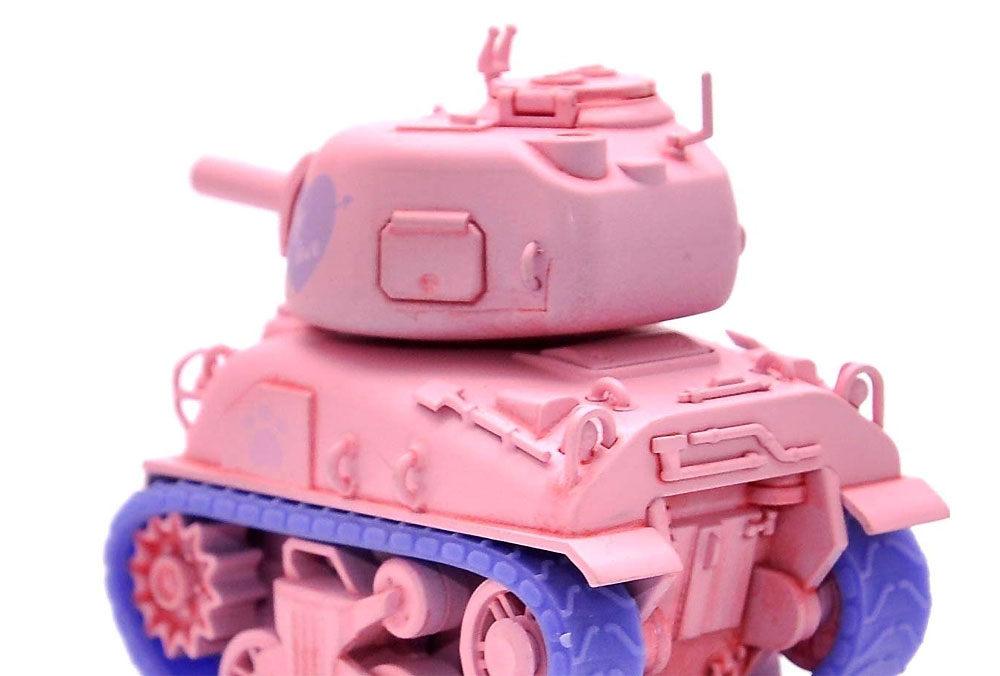 M4A1 シャーマン ピンクバージョン フィギュア付 プラモデル (MENG-MODEL WORLD WAR TOONS No.WWP-002S) 商品画像_3