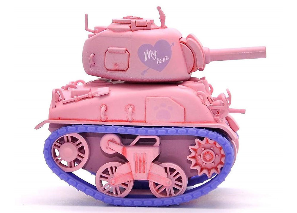 M4A1 シャーマン ピンクバージョン フィギュア付 プラモデル (MENG-MODEL WORLD WAR TOONS No.WWP-002S) 商品画像_4