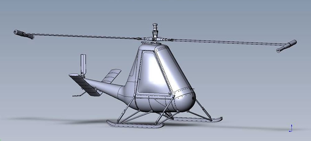 アメリカンヘリコプター XH-26 ジェットジープ プラモデル (AMP 1/48 プラスチックモデル No.48007) 商品画像_2