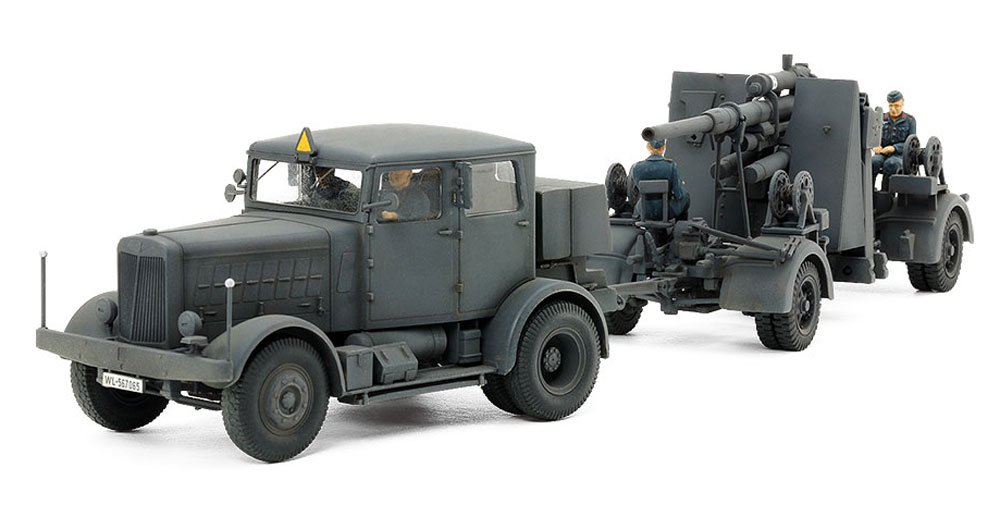 ドイツ 重牽引車 SS-100 88mm砲 FLAK37セット プラモデル (タミヤ タミヤ イタレリ シリーズ No.37027) 商品画像_1