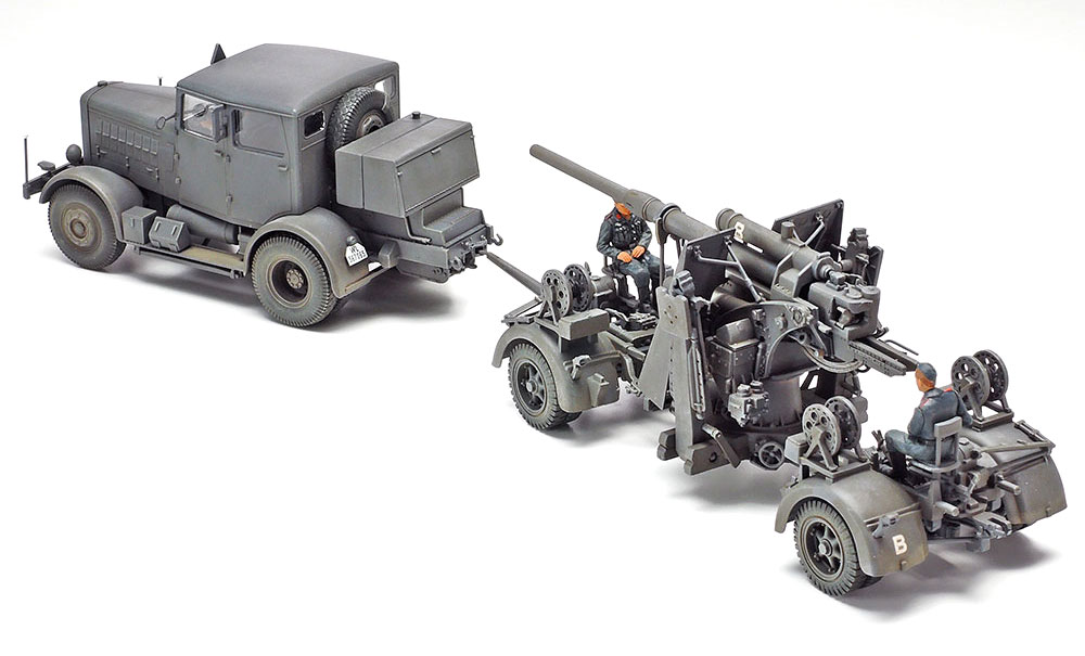 ドイツ 重牽引車 SS-100 88mm砲 FLAK37セット プラモデル (タミヤ タミヤ イタレリ シリーズ No.37027) 商品画像_2