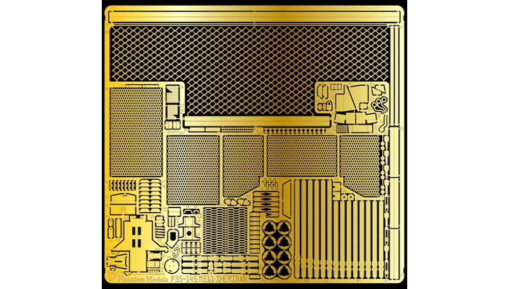 アメリカ 空挺戦車 シェリダン エッチングパーツ (タミヤ用) エッチング (パッションモデルズ 1/35 シリーズ No.P35-145) 商品画像_1