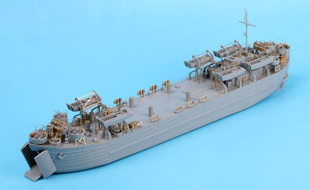 LST-1 戦車揚陸艦 ディテールアップ エッチングパーツ エッチング (AFV CLUB 1/350 エッチングパーツ No.AG35050) 商品画像_1